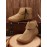 Women Casual Plain All Season Commuting Closed Toe PU Vintage Style Rubber Classic Boots Boots