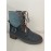 Retro Stitching Lace-up Zipper Boots