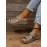 Retro Style Hollow Out Circular Embroidery Foot Casual Slippers