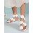 Elegant Floral Breathable Slip On Flat Heel Bridal Shoes Applique