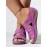 Floral Embroidered Cutout Boho Casual Wedge Slides